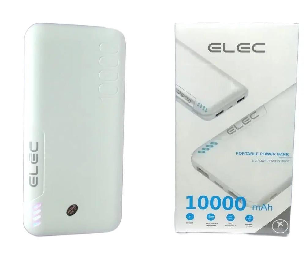 ELEC Power Bank 10000mah-Portable Power Bank, Dual Usb Port,Input and Output Fast Charge