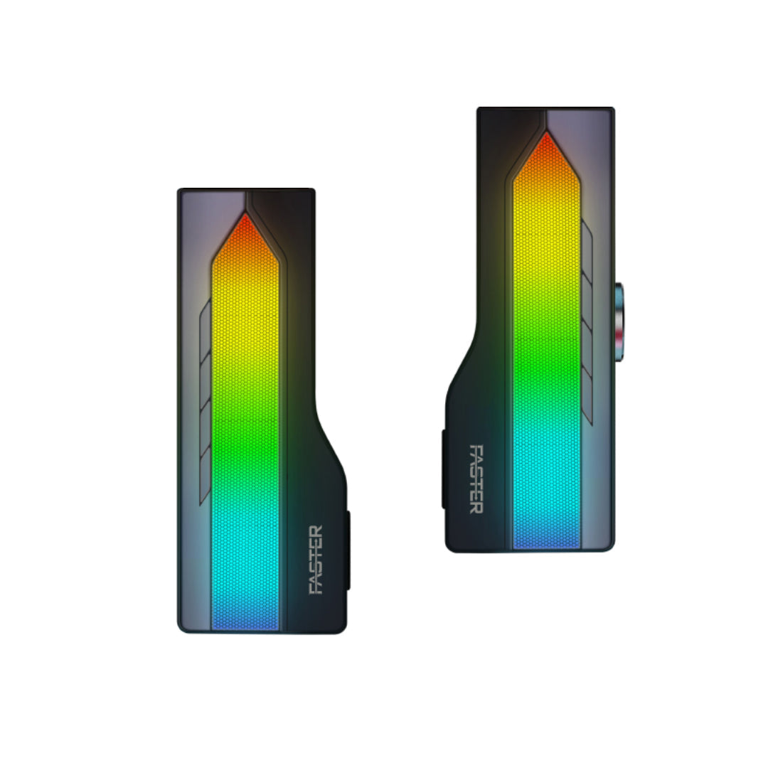 FASTER G2000 RGB LIGHTING DUAL GAMING WIRELESS SPEAKER BLUETOOTH