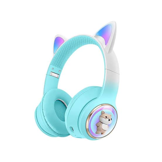 New Design AKZ-51 cat headphone pc gaming bluetooth earphone waterproof Over-Ear Headphones