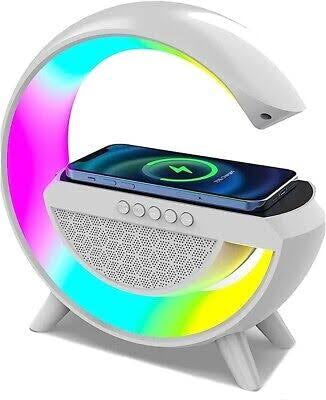 BT-3401 Wireless Speaker with Multi-Color Lights and Wireless Charging