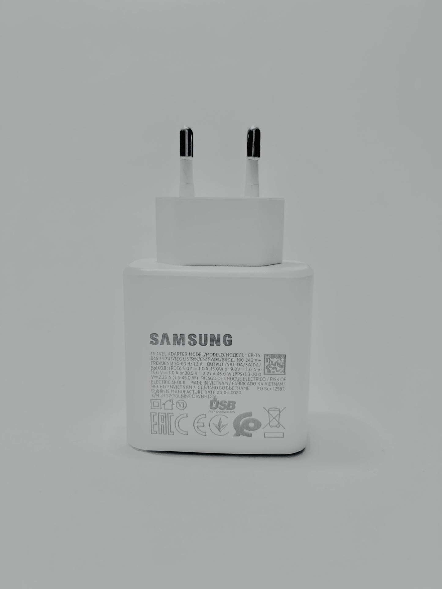 Samsung Original 45W Super Fast Charging Adapter - USB-C Wall Charger