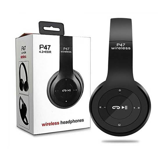 P47 Wireless Bluetooth Headphones – High-Quality Sound & Comfort on the Go