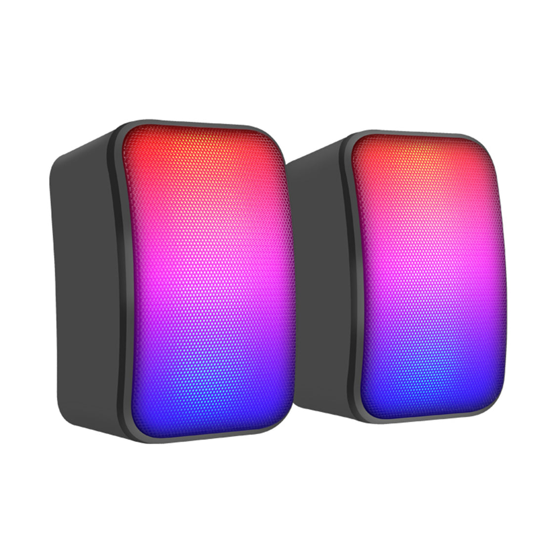 FASTER SPEAKER FOR PC - USB 2.0 SPEAKER, RGB MINI PC GAMING SPEAKER