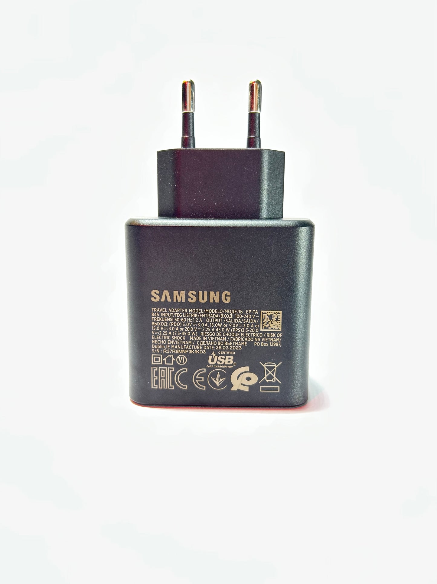 Samsung Original 45W Super Fast Charging Adapter - USB-C Wall Charger