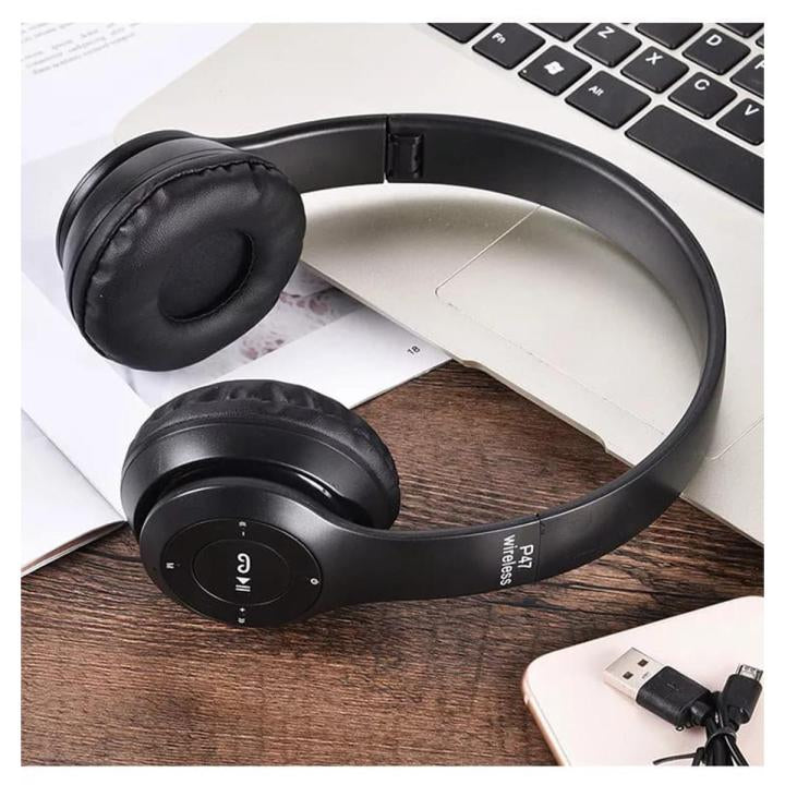 P47 Wireless Bluetooth Headphones – High-Quality Sound & Comfort on the Go