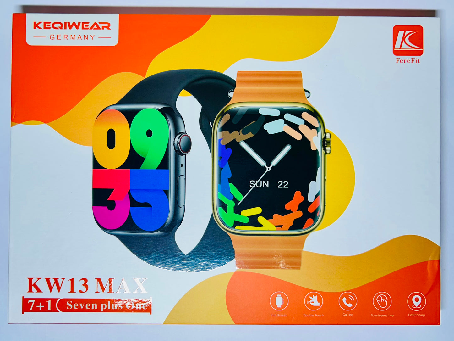 KW13 Max 7-1 Smartwatch – Full Screen Display, Touch Sensitive with Calling Features