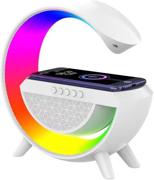 BT-3401 Wireless Speaker with Multi-Color Lights and Wireless Charging